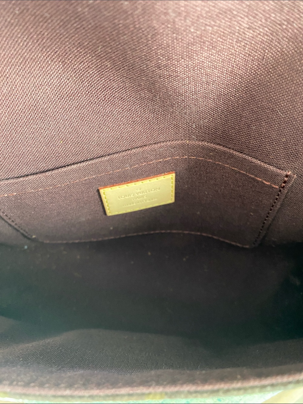 Louis Vuitton Brown Monogram Turquoise-Accent Clutch - Picture 5 of 5